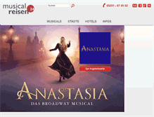 Tablet Screenshot of musicalreisen-24.de